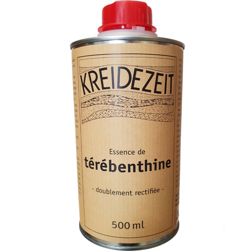 Essence de térébenthine doublement rectifiée Kreidezeit, solvant naturel.